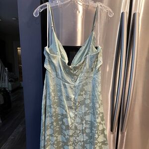 Silky High Slit Gown